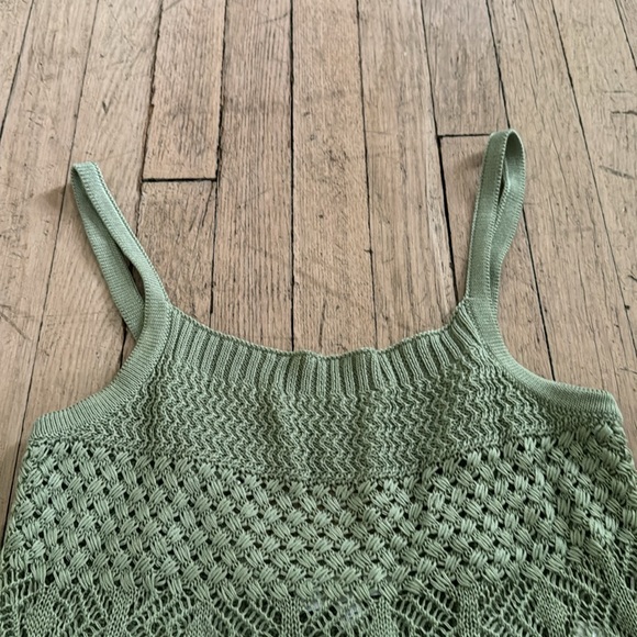 Intermix Green Knit Tank Top - Picture 2 of 6